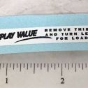 Buddy L Stake Truck Rear Gate Sticker Main Image