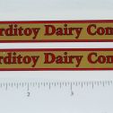 Pair Sturditoys Dairy Transport Truck Stickers Main Image