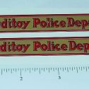 Pair Sturditoys Police Patrol Truck Stickers Main Image