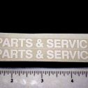Pair Custom Parts & Service Truck Stickers Main Image
