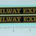 Pair Steelcraft Railway Express Truck Stickers Main Image