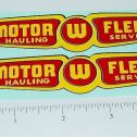 Pair Wyandotte Motor Fleet Semi Trailer Sticker Set Main Image