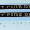 Pair Steelcraft City Fire Department Sticker Set Main Image