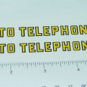 Structo Telephone Truck Replacement Sticker Pair Main Image
