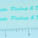 Pair Structo Pickup & Delivery Truck Stickers Main Image