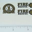 Wyandotte Plastic Fire Chief Car Sticker Set Pair Main Image