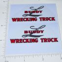 Pair Buddy L War Era Wood Wrecking Truck Stickers Main Image