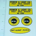 Nylint Power & Light Post Hole Digger Stickers Main Image