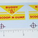 Pair Buddy L Scoop N Dump Truck Replacement Stickers Main Image