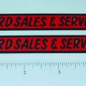Nylint Ford Sales & Service Pickup Sticker Set Main Image