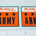Pair Buddy L US Army Truck Door Stickers Main Image