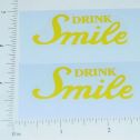 Pair Metalcraft Drink Smile Delivery Truck Stickers Main Image