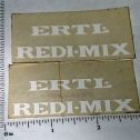 Pair OEM Ertl Redi-Mix Cement Mixer Truck Stickers Main Image