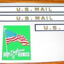 Buddy L US Mail Defense Bonds Truck Sticker Set Main Image