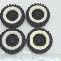 Set of 4 Tonka Plastic Wheels/Inserts Replacement Toy Parts Main Image