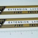 Pair Buddy L Extension Ladder Fire Truck Sticker Set Main Image