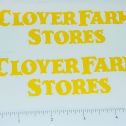 Pair Metalcraft Clover Farms Stores Truck Stickers Main Image
