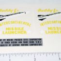 Buddy L Missile Launcher Truck Sticker Set Main Image