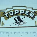 Topper 1 Cent Top Hat Style Vending Sticker Main Image
