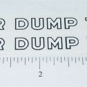 Pair Buddy L International Rider Dump Truck Stickers Main Image