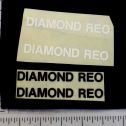 Custom Black & White Diamond REO Truck Stickers 2 Pair Main Image