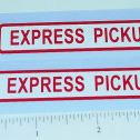 Pair Buckeye Express Pickup Truck Sticker Set Main Image