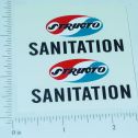 Pair Structo Sanitation Truck Replacement Stickers Main Image