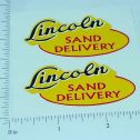 Pair Lincoln Sand Delivery Truck Sticker Set Main Image