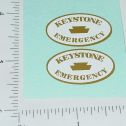 Pair Keystone Emergency Wrecker Truck Sticker Set Main Image