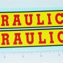 Pair Structo Hydraulic Hook & Ladder Truck Stickers Main Image