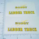 Pair Buddy L Wood Fire Ladder Truck Sticker Main Image