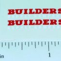 Matchbox Morris Builder Supply Truck Sticker Pair Main Image