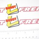Pair Buddy L Fast Freight Semi Trailer Stickers Main Image