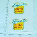 Pair Lincoln Auto Transport Semi Truck Stickers Main Image