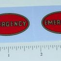 Pair Keystone Trucks Emergency Oval Stickers Main Image