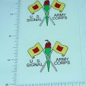 Pair Turner Toys Army Signal Corps Sticker Set Main Image