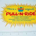 Buddy L Pull N Ride Seat Replacement Sticker Main Image