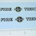 Pair Buddy L Fire Truck Replacement Stickers Main Image
