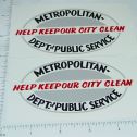 Pair Wyandotte Sanitation Truck Sticker Set Main Image