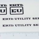 Ertl EU Utility Truck Black Sticker Set Main Image