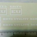 Ertl EU Utility Truck White Sticker Set Main Image