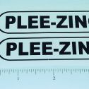 Pair Metalcraft Plee-Zing Wrecker Truck Stickers Main Image