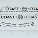 Marx Small Coast to Coast Bank Truck Sticker Set Main Image