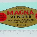 Magna Vender Gold Graphic Replacement Vending Machine Sticker Main Image