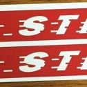 Pair Red Streak Wagon Pull Toy Replacement Stickers Main Image