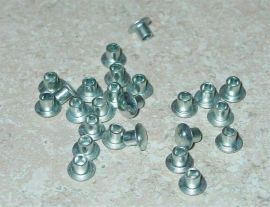 25 Semi Tubular 1/8" by 1/8" Tonka Rivets