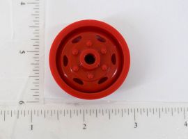 Wyandotte Red Plastic Wheel Toy Part