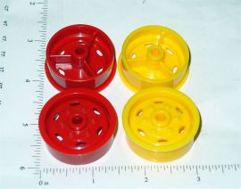 Wyandotte Yellow Plastic Wheel Toy Part