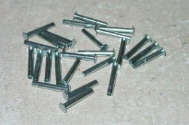 25 Semi Tubular 1/8" by 3/4" Tonka Rivets