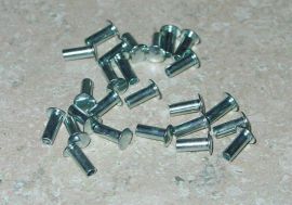 25 Semi Tubular 1/8" by 5/16" Tonka Rivets